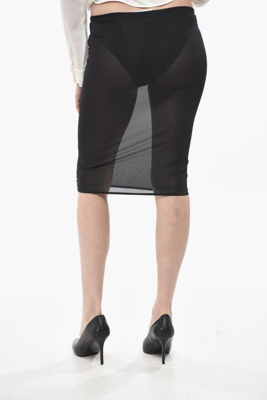  쿠레쥬 미디 스커트 523JJU105JS0088 9999 Black - COURREGES