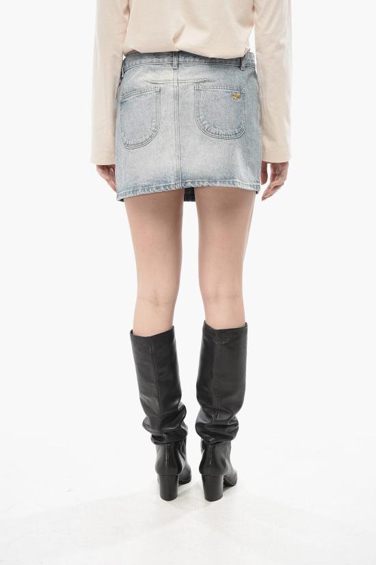  쿠레쥬 데님 스커트 124DJU156DE0016 7011 Light blue - COURREGES
