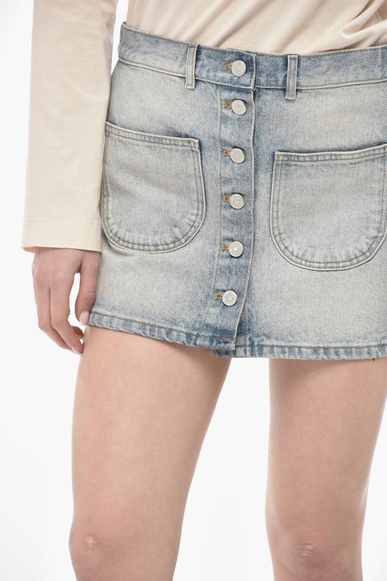  쿠레쥬 데님 스커트 124DJU156DE0016 7011 Light blue - COURREGES