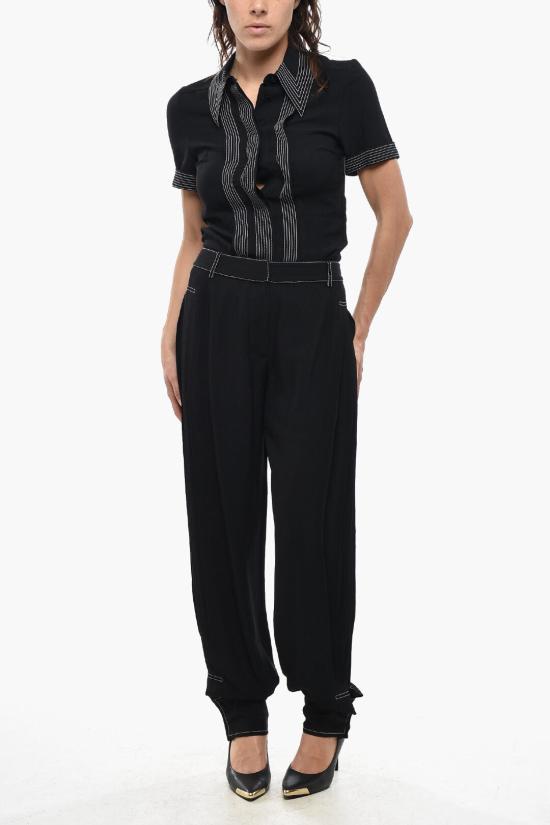  스텔라 맥카트니 스트레이트 팬츠 603213SSA021000 Black - STELLA MCCARTNEY