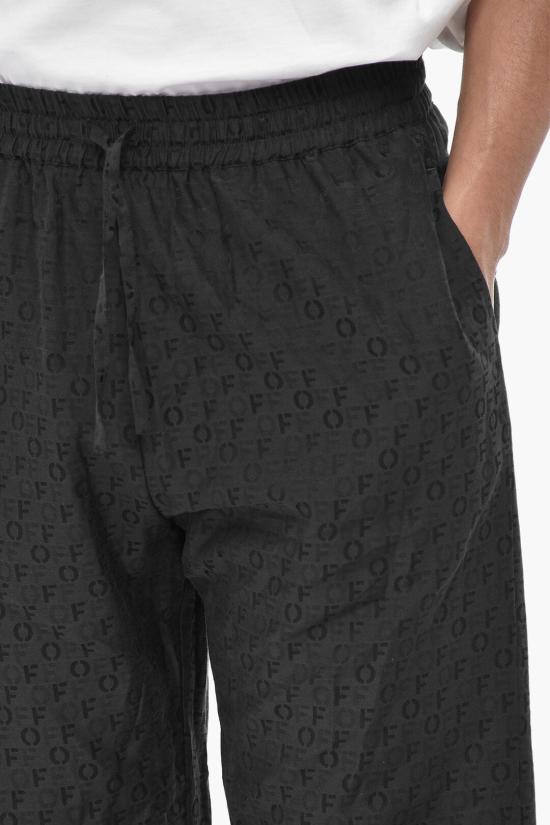  오프화이트 스트레이트 팬츠 OMCP001C99FAB0011000 Black - OFF WHITE