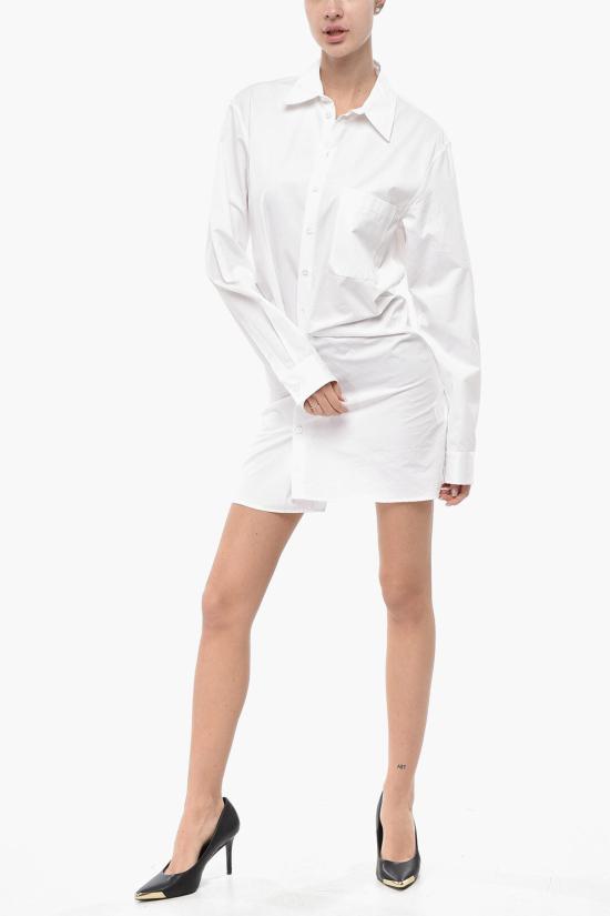  오프화이트 숏 원피스 OWDG005F23FAB0040101 White