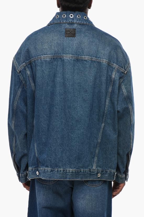  오프화이트 데님 자켓 OMYE090F23DEN0074400 Blue - OFF WHITE