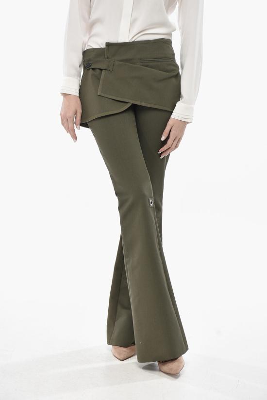  쿠레쥬 스트레이트 팬츠 224CPA222CO0117 8083 Military Green