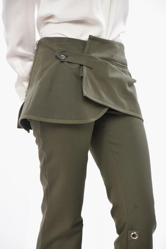  쿠레쥬 스트레이트 팬츠 224CPA222CO0117 8083 Military Green - COURREGES
