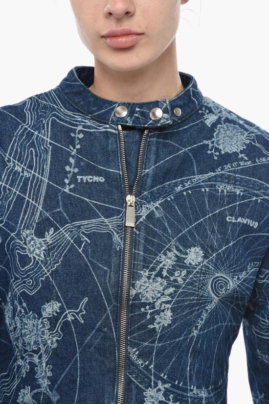  오프화이트 데님 자켓 OWYE051F23DEN0024700 Blue - OFF WHITE