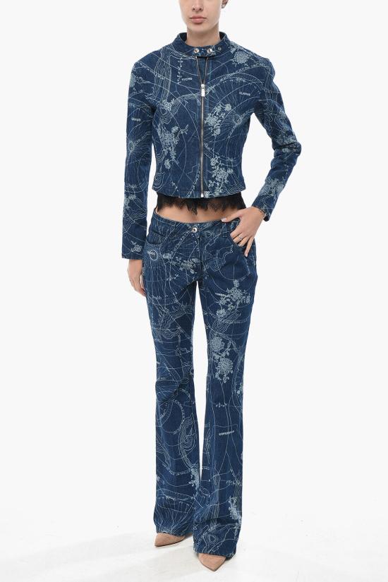  오프화이트 데님 자켓 OWYE051F23DEN0024700 Blue - OFF WHITE