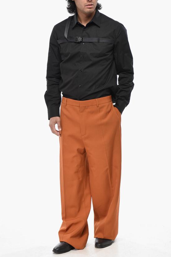  오프화이트 스트레이트 팬츠 OMCO024F23FAB0052727 Orange - OFF WHITE