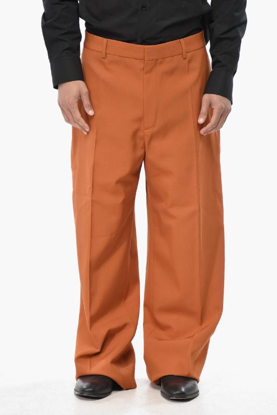  오프화이트 스트레이트 팬츠 OMCO024F23FAB0052727 Orange