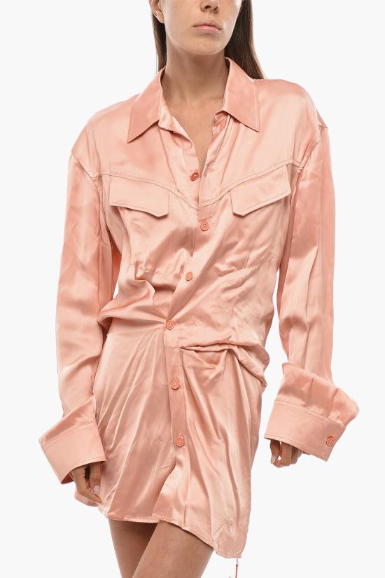  오프화이트 숏 원피스 OWDG001S23FAB0013300 Pink - OFF WHITE