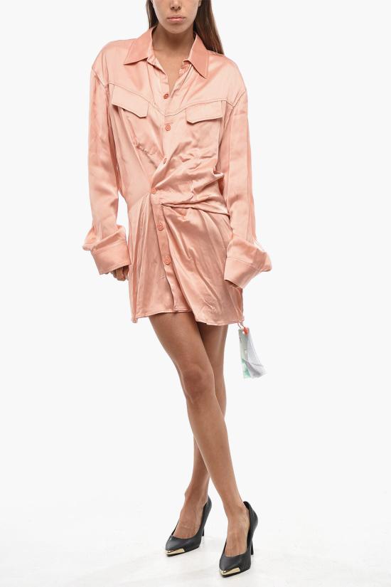  오프화이트 숏 원피스 OWDG001S23FAB0013300 Pink