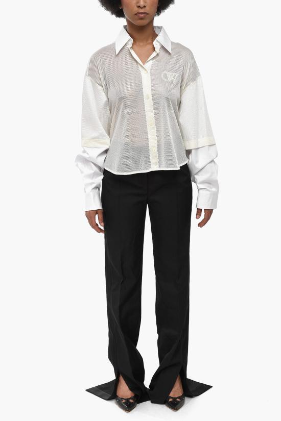  오프화이트 셔츠 OWGE022S24FAB0010101 - OFF WHITE