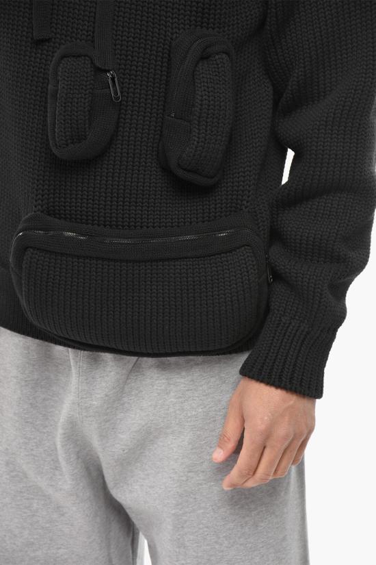  오프화이트 후드 티셔츠 OMHU021F23KNI0011000 Black - OFF WHITE