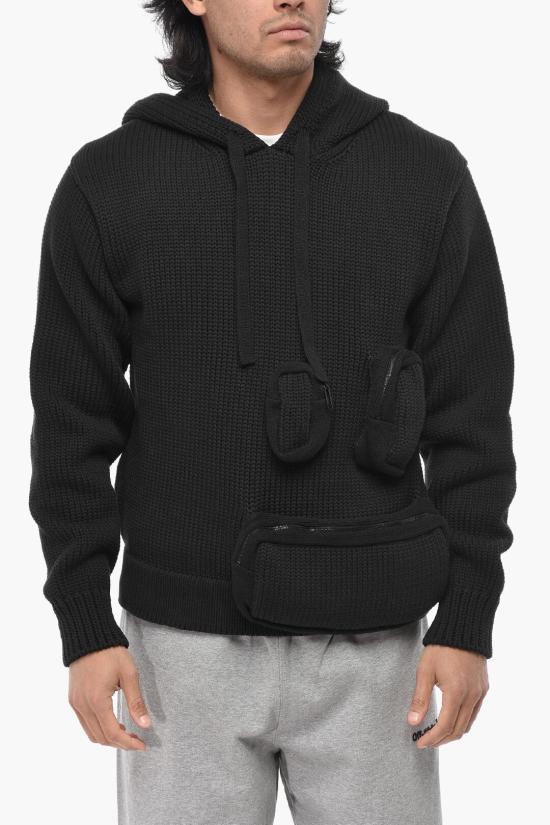  오프화이트 후드 티셔츠 OMHU021F23KNI0011000 Black