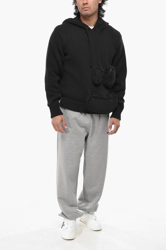  오프화이트 후드 티셔츠 OMHU021F23KNI0011000 Black - OFF WHITE