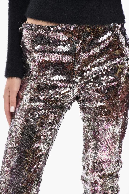  이자벨마랑 스트레이트 팬츠 PA0378FA B3G01I PURPLE SILVER Violet - ISABEL MARANT