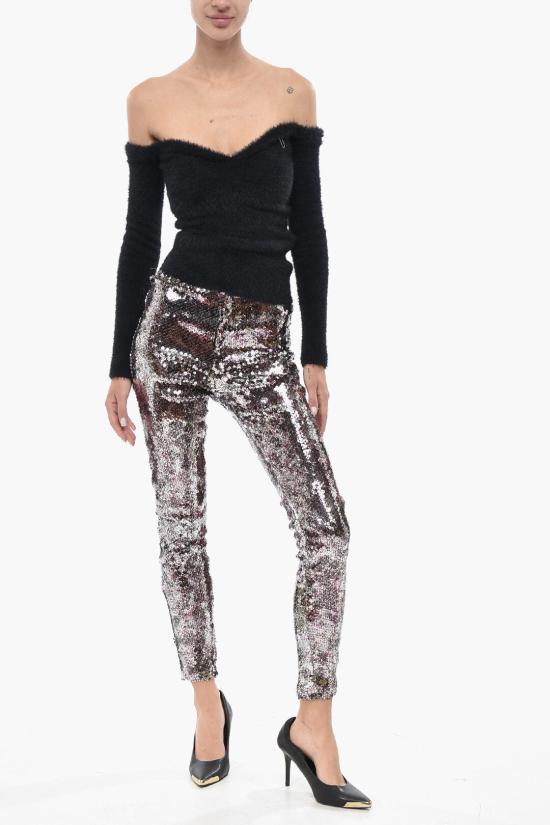  이자벨마랑 스트레이트 팬츠 PA0378FA B3G01I PURPLE SILVER Violet - ISABEL MARANT
