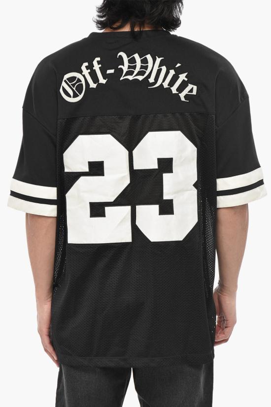 오프화이트 반팔 티셔츠 OMAA169S24JER0031001 Black - OFF WHITE