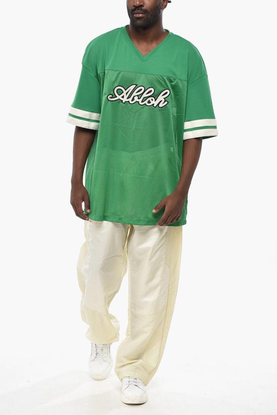  오프화이트 반팔 티셔츠 OMAA169S24JER0035561 Green - OFF WHITE