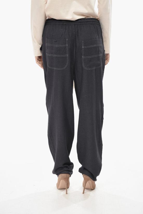  이자벨마랑 스트레이트 팬츠 23PPA0025FBA1J58E 02FK Blue - ISABEL MARANT