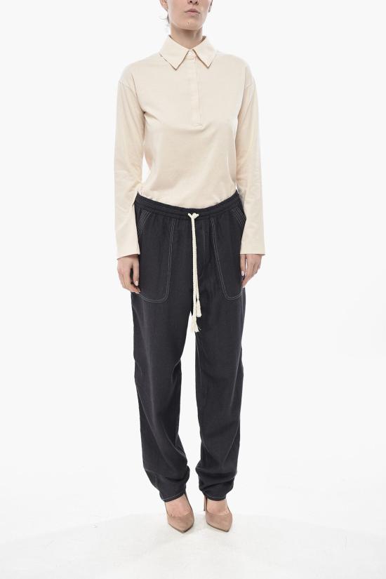  이자벨마랑 스트레이트 팬츠 23PPA0025FBA1J58E 02FK Blue - ISABEL MARANT