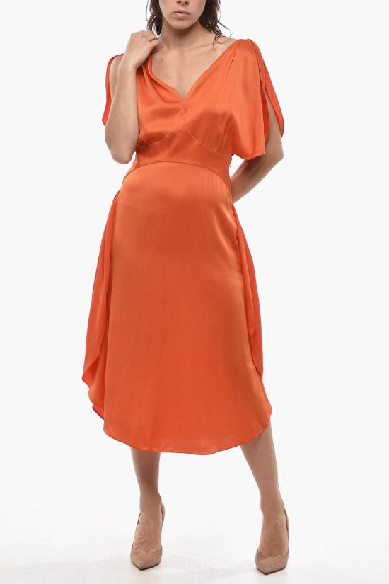  스텔라 맥카트니 미디 원피스 600851SOA826561 Orange