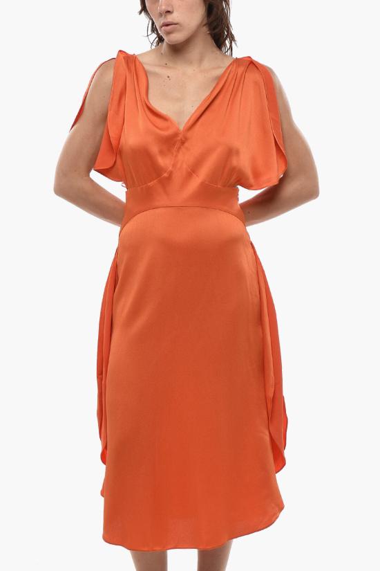  스텔라 맥카트니 미디 원피스 600851SOA826561 Orange - STELLA MCCARTNEY