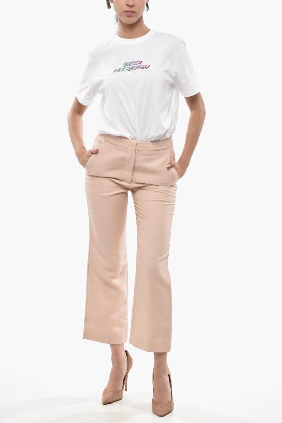  스텔라 맥카트니 스트레이트 팬츠 529866SNA345900 Pink - STELLA MCCARTNEY