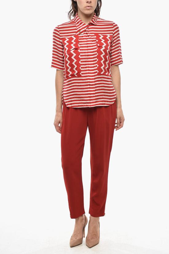  스텔라 맥카트니 블라우스 524270SLA156568 Bianco Rosso - STELLA MCCARTNEY
