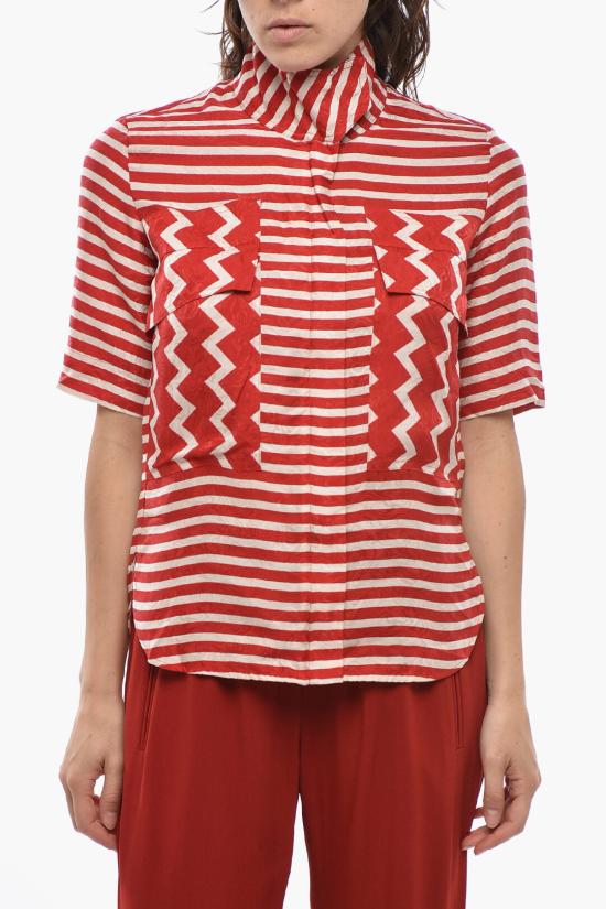  스텔라 맥카트니 블라우스 524270SLA156568 Bianco Rosso