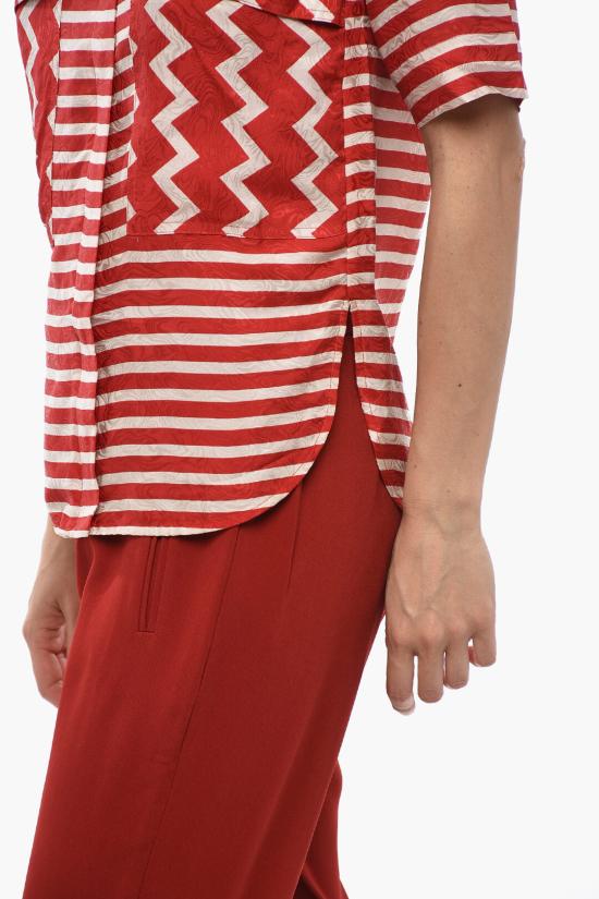  스텔라 맥카트니 블라우스 524270SLA156568 Bianco Rosso - STELLA MCCARTNEY