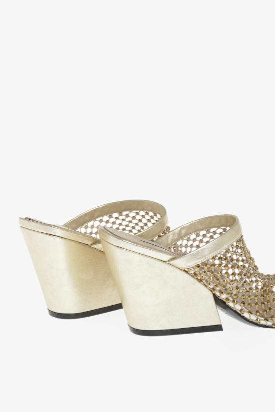  스텔라 맥카트니 뮬/슬리퍼 810073E000378053 Gold - STELLA MCCARTNEY