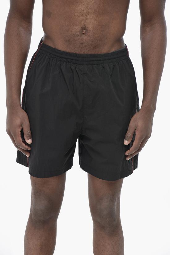  발렌시아가 로고 자수 쇼츠 814568TRO321000 Black