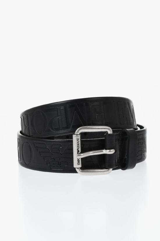  알마니 가죽 벨트 YEM881 YH045 80001 Black