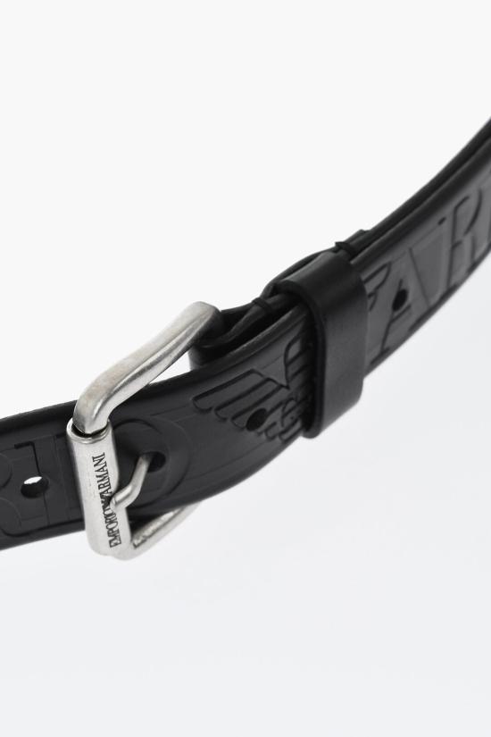  알마니 가죽 벨트 YEM881 YH045 80001 Black - ARMANI