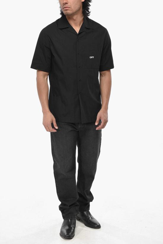  오프화이트 긴팔 셔츠 OMGA196G20FAB0041001 Black - OFF WHITE