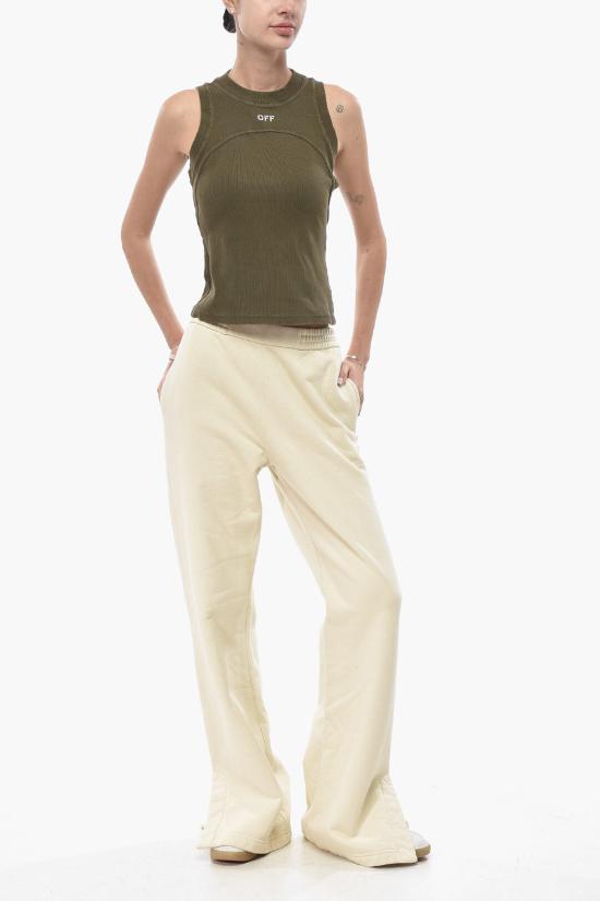  오프화이트 스트레이트 팬츠 OWCH011C99JER0016161 Beige - OFF WHITE