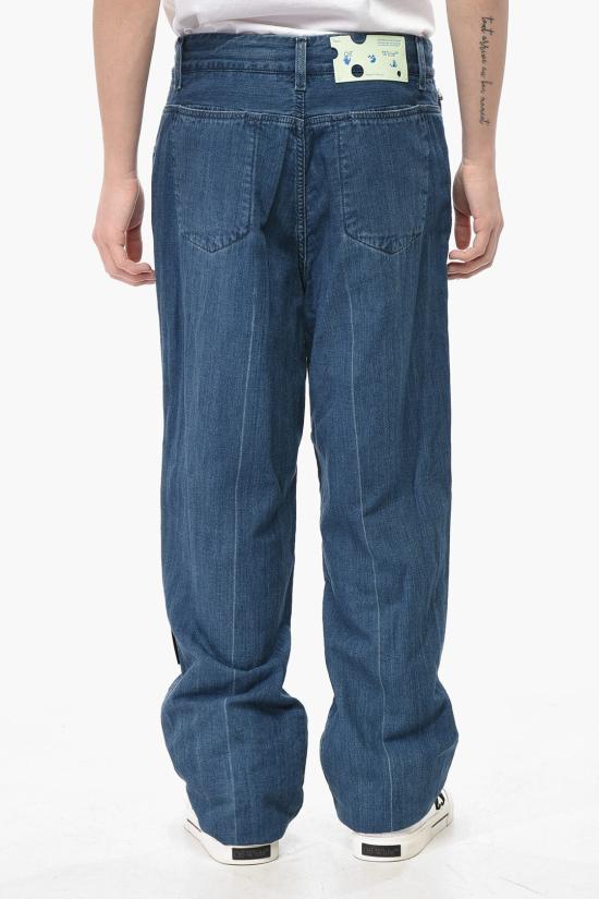  오프화이트 데님 팬츠 OMYA094F20DEN0014500 Blue - OFF WHITE