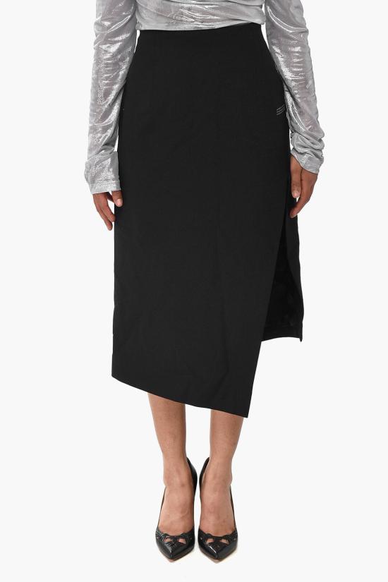  오프화이트 롱 스커트 OWCC101C99FAB0021001 Black
