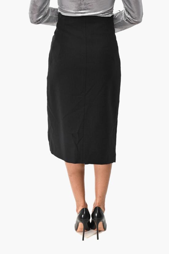  오프화이트 롱 스커트 OWCC101C99FAB0021001 Black - OFF WHITE