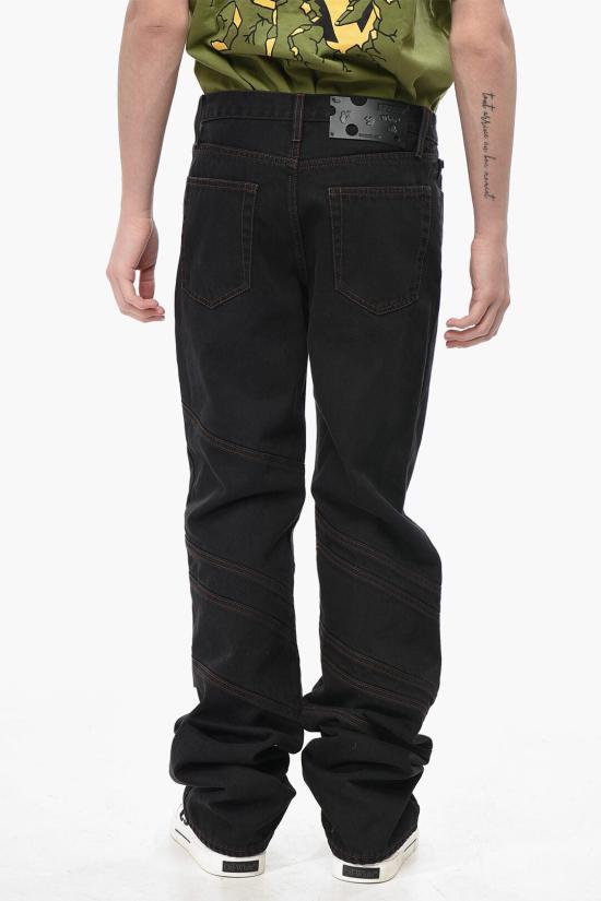  오프화이트 데님 팬츠 OMYA095F20DEN0011200 Black - OFF WHITE
