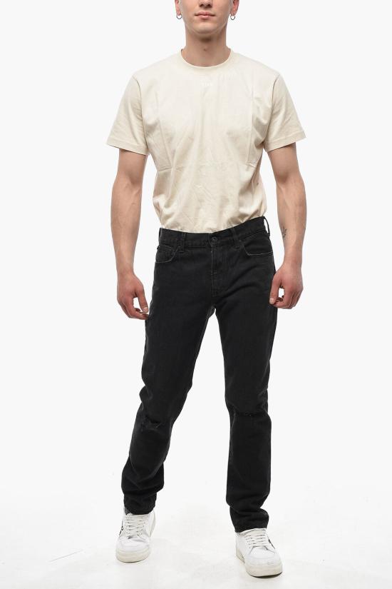  오프화이트 데님 팬츠 OMYA129F21DEN0011209 Black - OFF WHITE