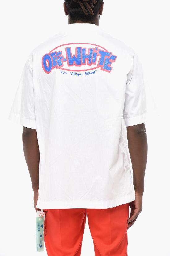  오프화이트 긴팔 셔츠 OMGA196G20FAB0050145 White - OFF WHITE