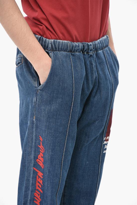  오프화이트 데님 팬츠 OMYB002S19D170088720 Blue - OFF WHITE