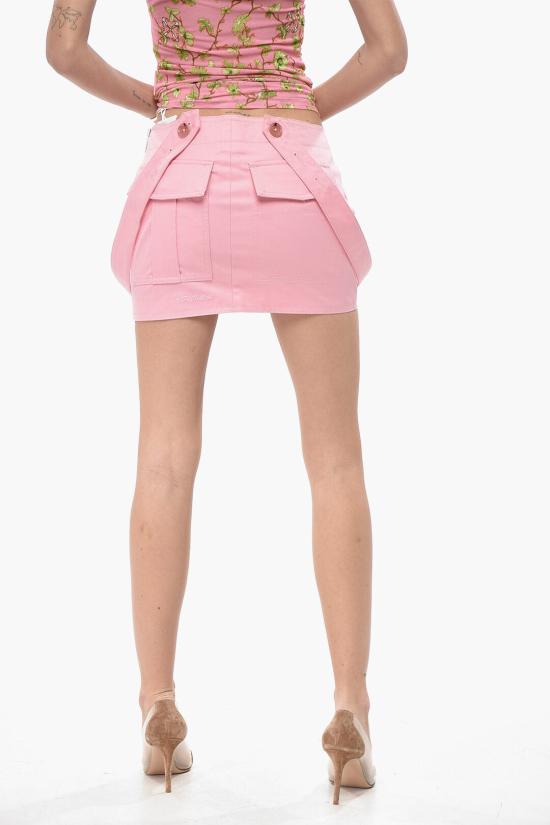  오프화이트 숏 스커트 OWCY001F24FAB0013B3B Pink - OFF WHITE