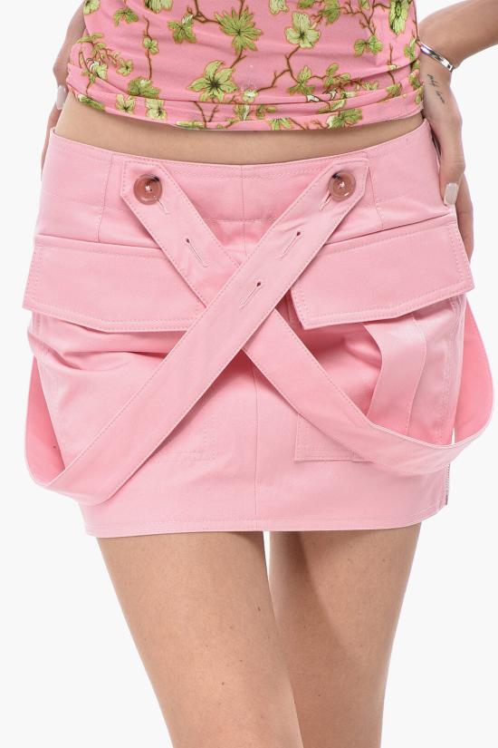  오프화이트 숏 스커트 OWCY001F24FAB0013B3B Pink - OFF WHITE