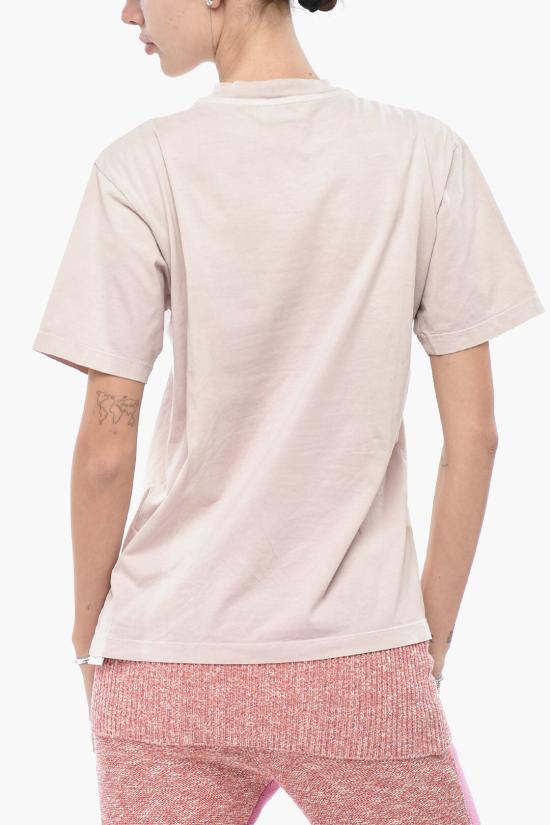  오프화이트 반팔 티셔츠 OWAA049S24JER0013636 Pink - OFF WHITE