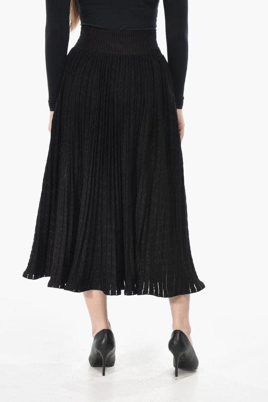  알라이아 롱 스커트 AA9J21765M838 934 Black - ALAIA