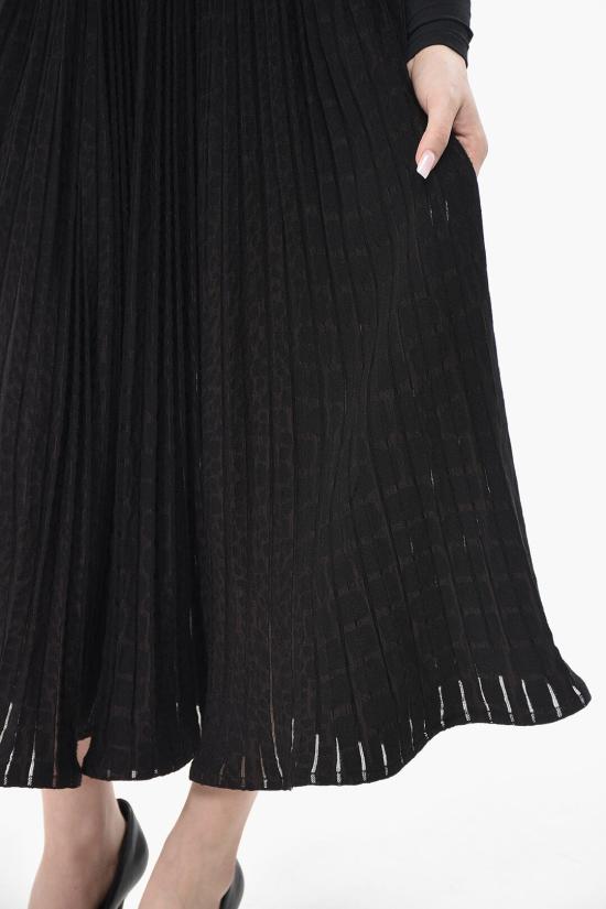  알라이아 롱 스커트 AA9J21765M838 934 Black - ALAIA