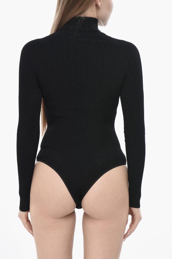 알라이아 바디수트 티셔츠 AA9B0330K017A 995 Black - ALAIA